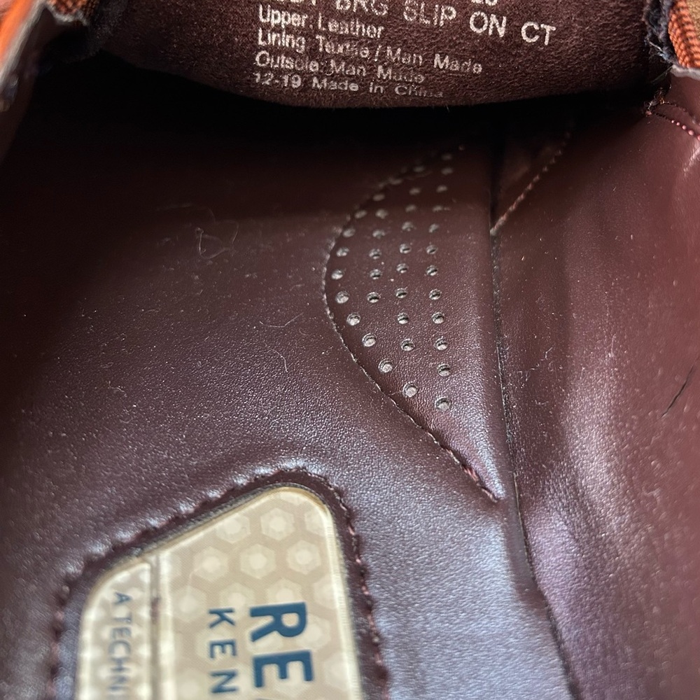 Men's Kenneth Cole Reaction Brown Leather Dress Shoes, Size 11 - Picture 7 of 8